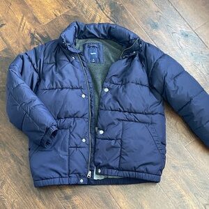 Gap kids L(10) Navy Blue youth primaloft Puffer Jacket winter coat